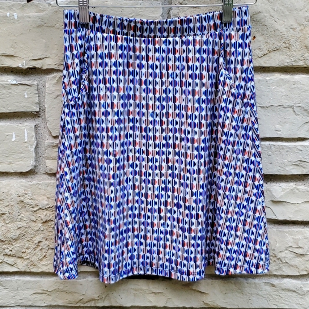 Le Lis modern print lined skirt